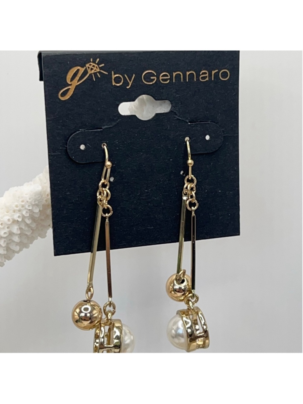 Gennaro Gold pearl Dangle Earrings